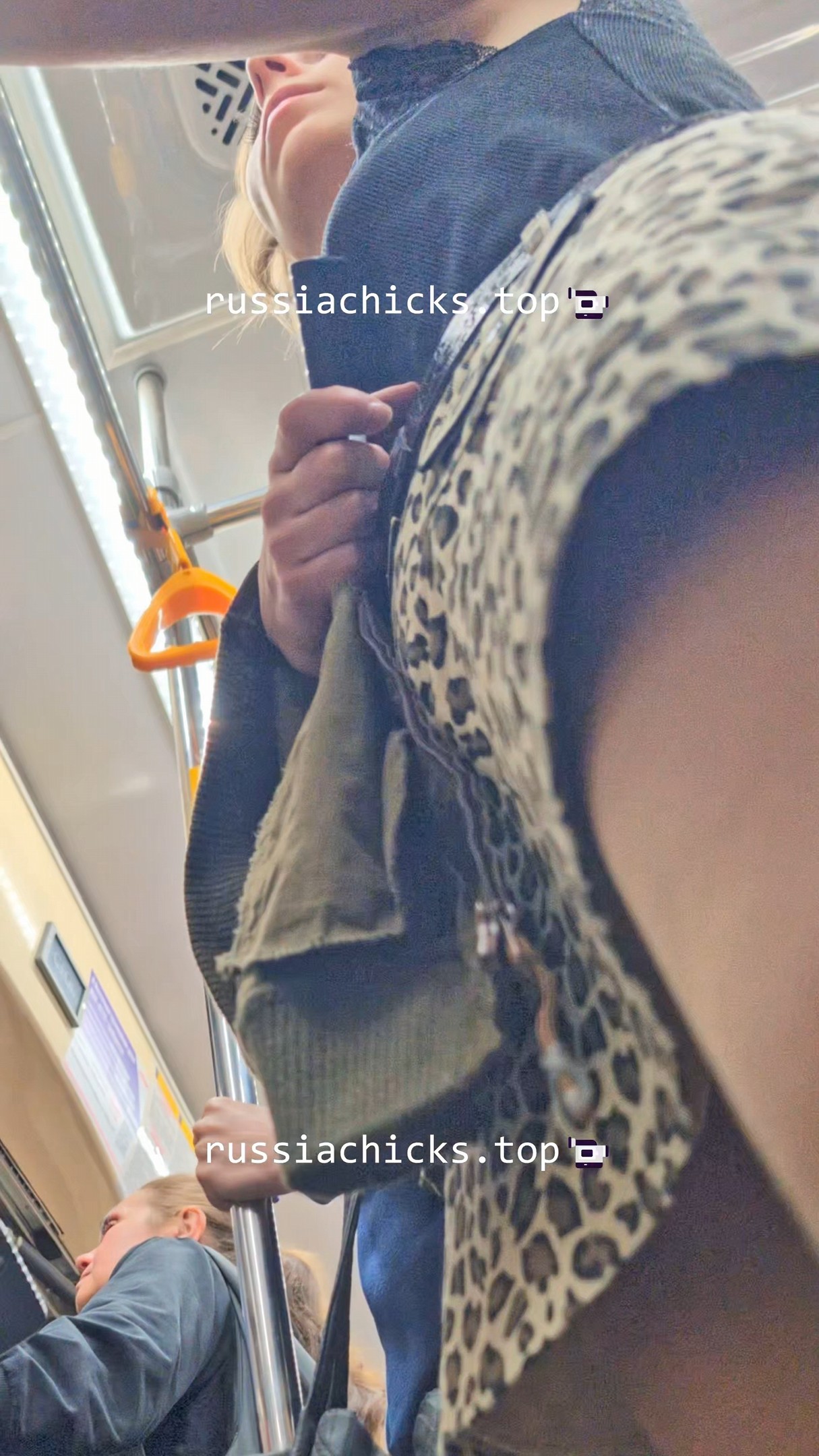 i shots 2 nice chicks in skirts after work