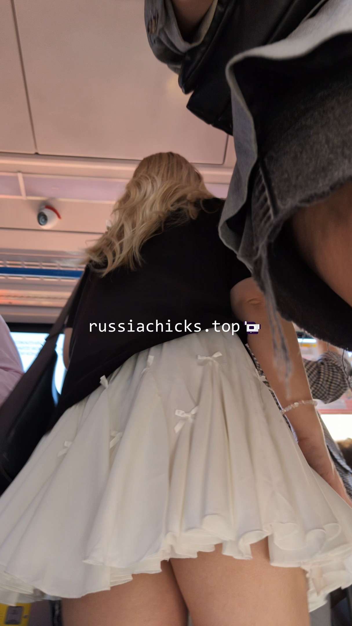 amazing blonde teen girl in skirt