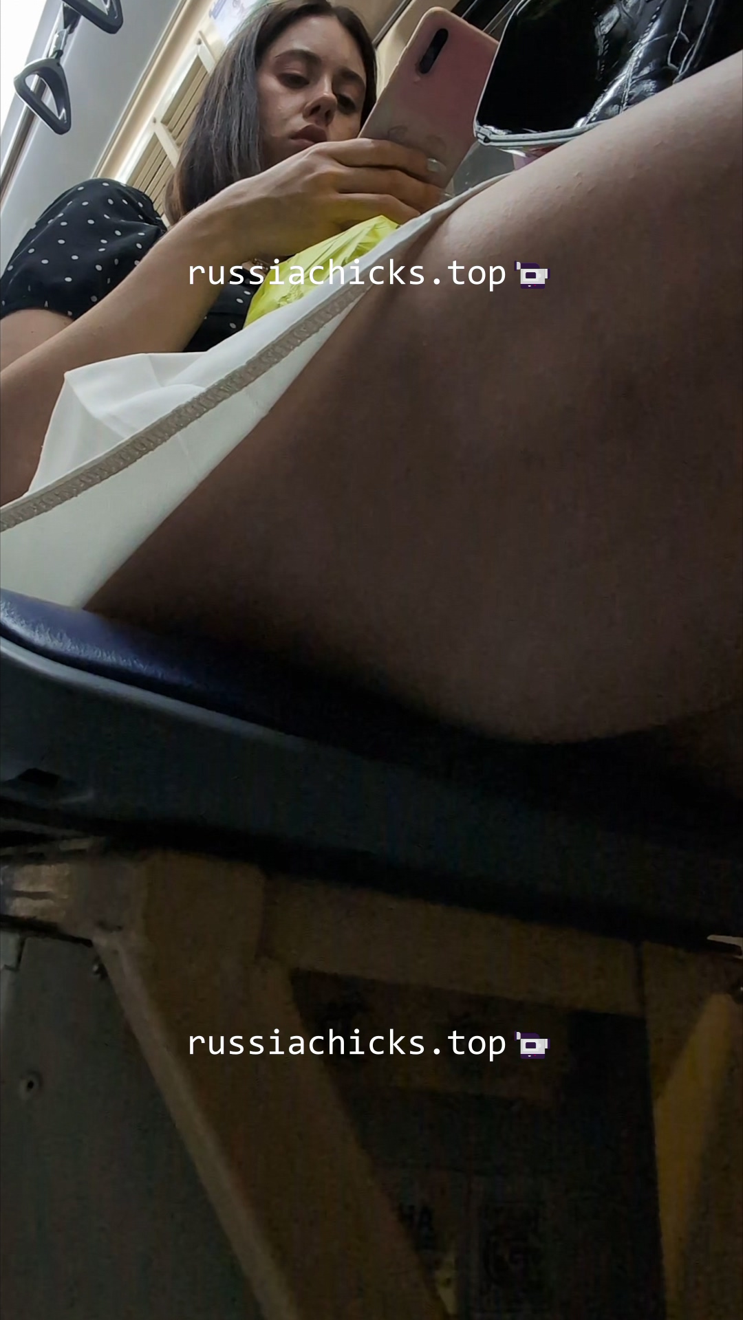 quick shots at sexy girl in tram